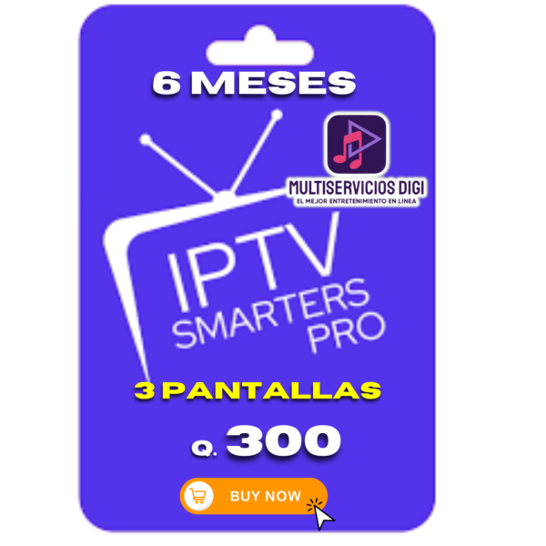 IPTV 6 MESES 3 DISPOSITIVOS