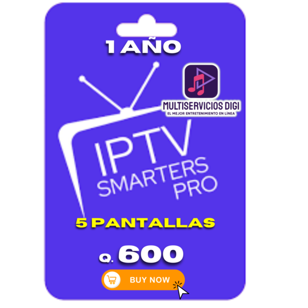 IPTV 1 AÑO 5 DISPOSITIVOS