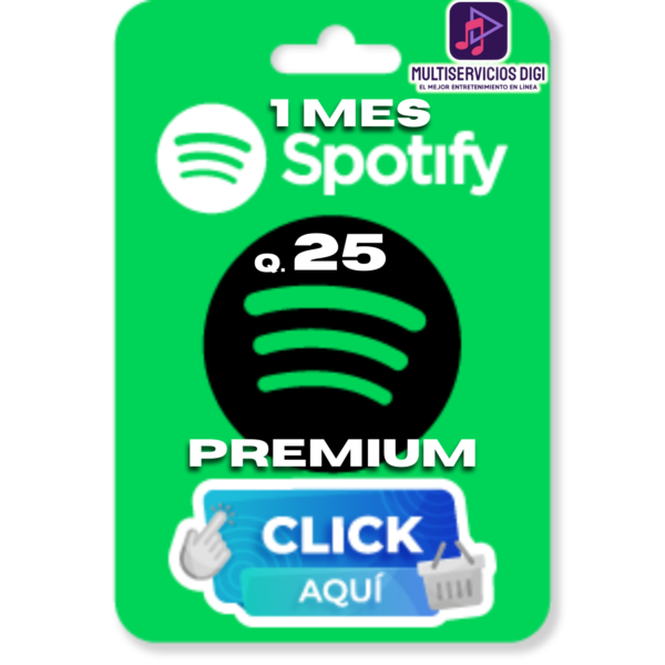 SPOTIFY PREMIUM 1 MES