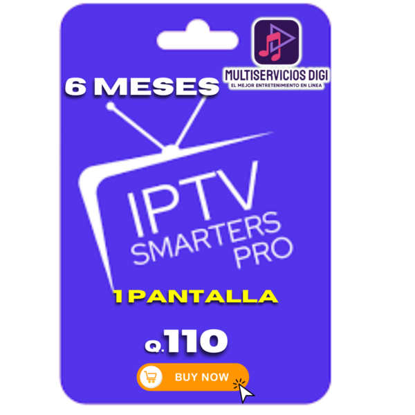 IPTV 6 MESES 1 DISPOSITIVO